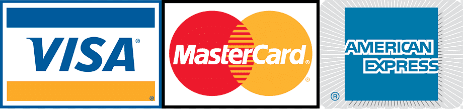 Aceptamos Visa, MasterCard, American Express